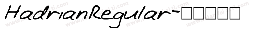 HadrianRegular字体转换