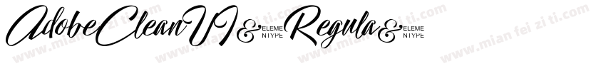 AdobeCleanUI-Regula字体转换