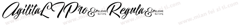 AgilitaLTPro-Regula字体转换