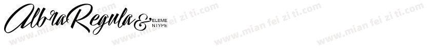 AlbraRegula字体转换