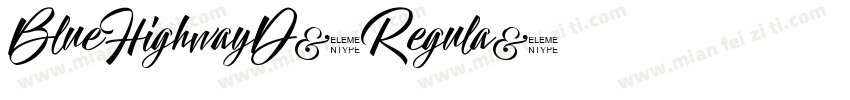 BlueHighwayD-Regula字体转换