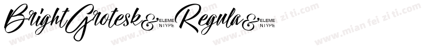 BrightGrotesk-Regula字体转换