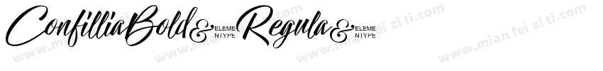 ConfilliaBold-Regula字体转换