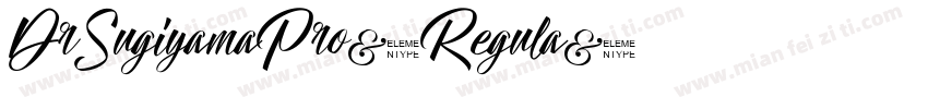 DrSugiyamaPro-Regula字体转换