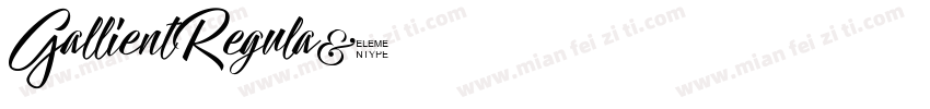 GallientRegula字体转换