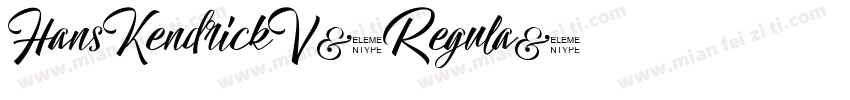 HansKendrickV-Regula字体转换