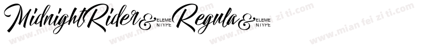 MidnightRider-Regula字体转换