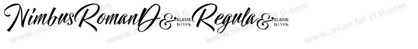 NimbusRomanD-Regula字体转换