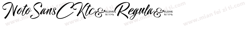 NotoSansCKtc-Regula字体转换
