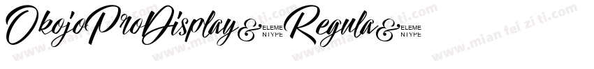 OkojoProDisplay-Regula字体转换