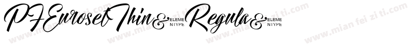 PFEurosetThin-Regula字体转换