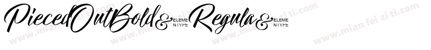 PiecedOutBold-Regula字体转换