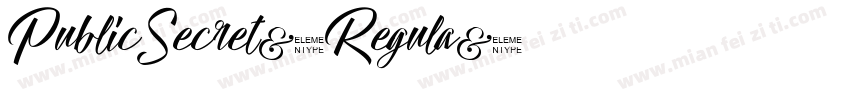 PublicSecret-Regula字体转换