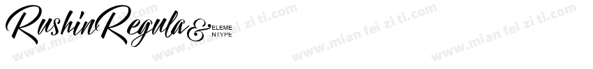 RushinRegula字体转换