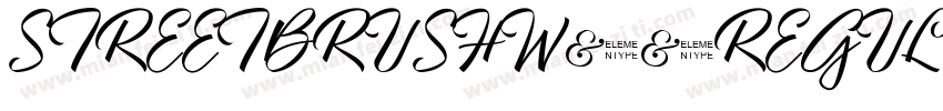 STREETBRUSHW01REGULA字体转换