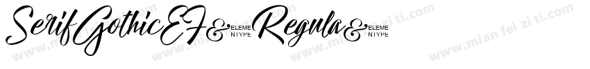 SerifGothicEF-Regula字体转换