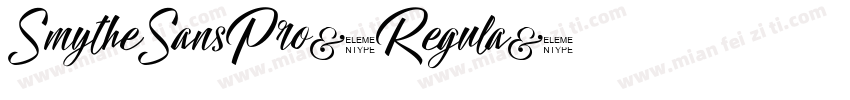 SmytheSansPro-Regula字体转换