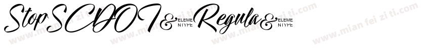 StopSCDOT-Regula字体转换