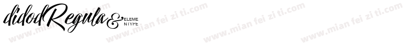 didodRegula字体转换
