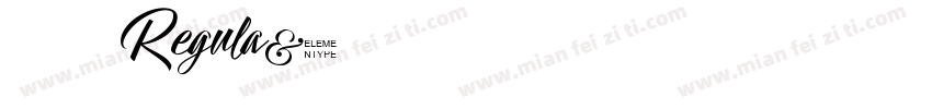 黄引齐小毛楷Regula字体转换