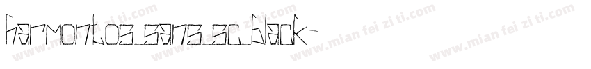 harmontos_sans_sc_black字体转换