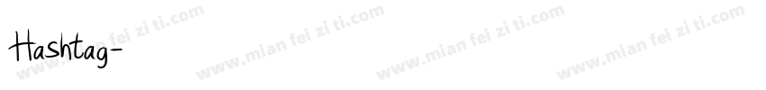 Hashtag字体转换