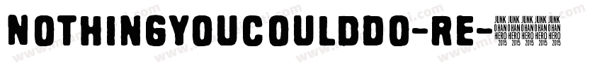 NothingYouCouldDo-Re字体转换