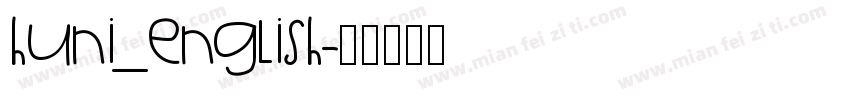 huni_english字体转换
