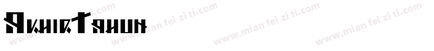 AkhirTahun字体转换