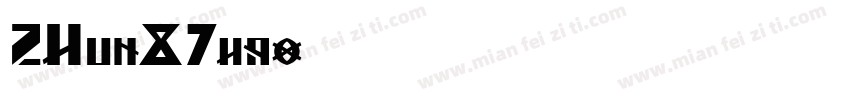 ZHun87hao字体转换