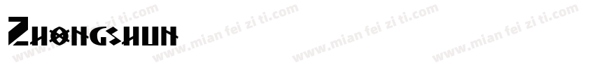Zhongshun字体转换