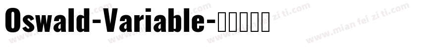 Oswald-Variable字体转换