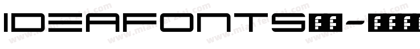 ideafonts黑楷字体转换