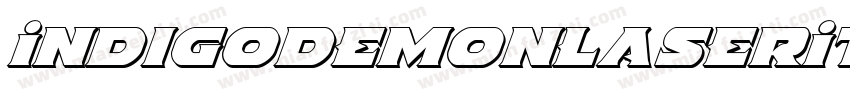 IndigoDemonLaserItalic字体转换