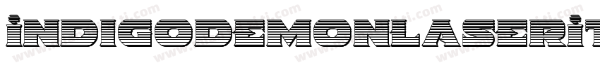 IndigoDemonLaserItalic字体转换