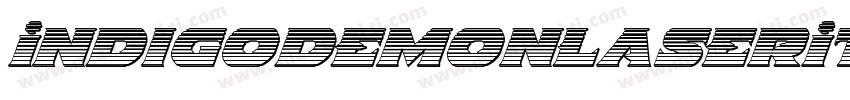 IndigoDemonLaserItalic字体转换