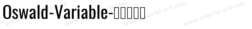 Oswald-Variable字体转换