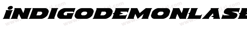 IndigoDemonLaserItalic字体转换