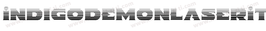 IndigoDemonLaserItalic字体转换