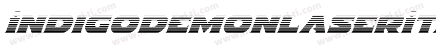 IndigoDemonLaserItalic字体转换