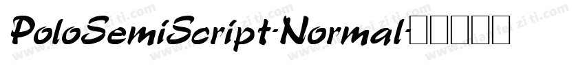 PoloSemiScript-Normal字体转换