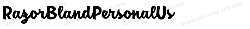 RazorBlandPersonalUs字体转换