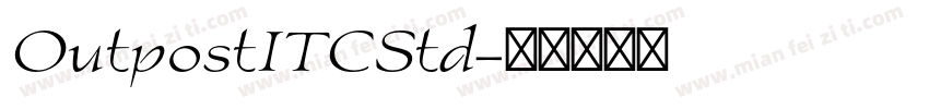 OutpostITCStd字体转换