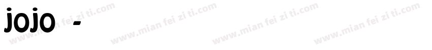 jojo字体字体转换