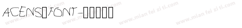 Acens_Font字体转换