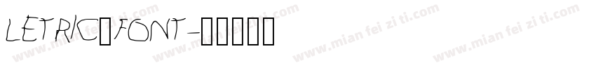 Letric_Font字体转换