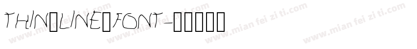 Thin_Line_Font字体转换