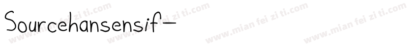 Sourcehansensif字体转换