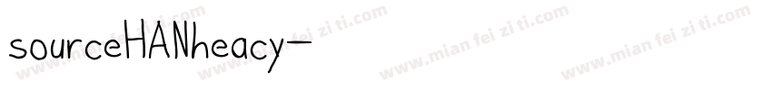 sourceHANheacy字体转换