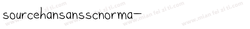 sourcehansansscnorma字体转换